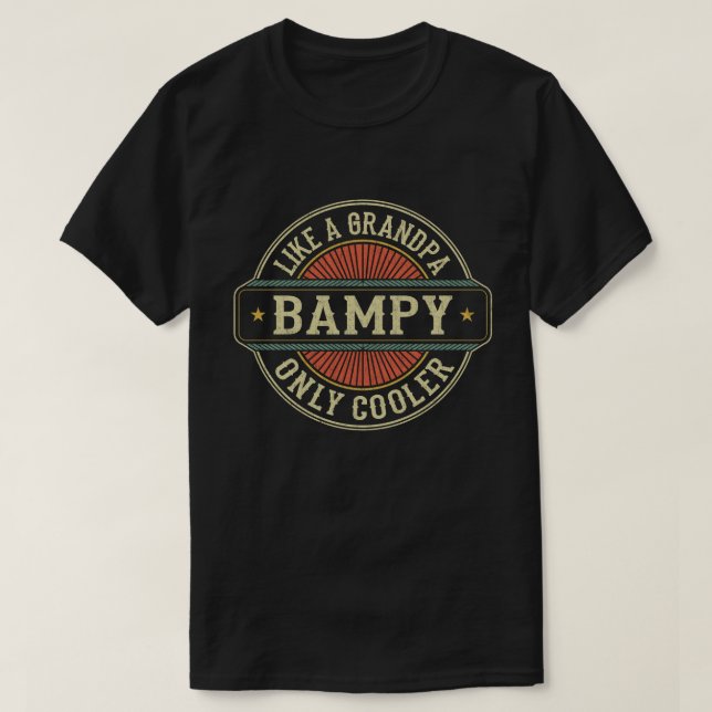 Camiseta Bamipía como un abuelo, regalo del día del padre f (Diseño del anverso)