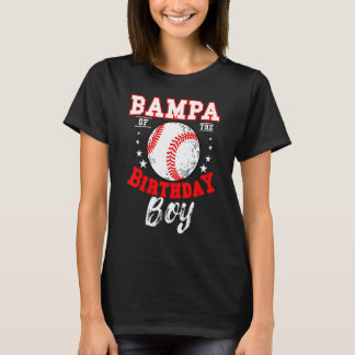 Camiseta Bampa Del Tema Del Béisbol Birthday Boy Bday Cele