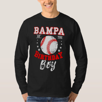 Camiseta Bampa Del Tema Del Béisbol Birthday Boy Bday Cele