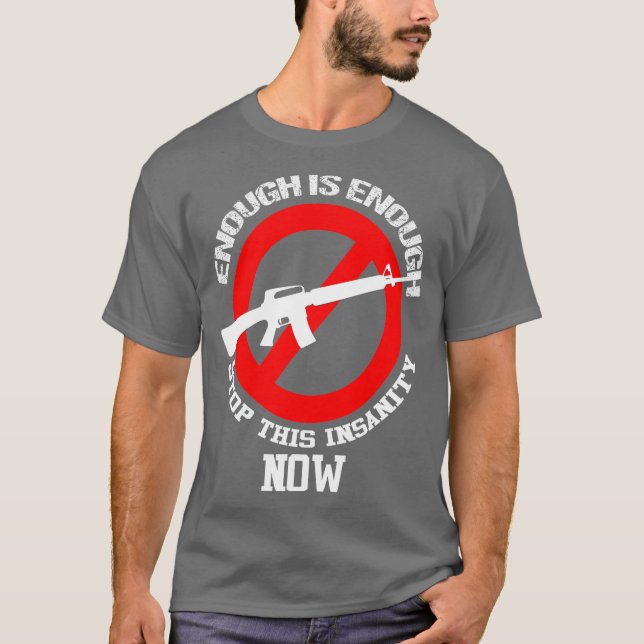 Camiseta Ban Assault Rifles NOW Ban AR15 Guns (Anverso)