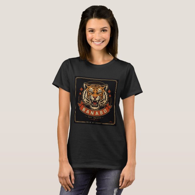 Camiseta Banabo Tiger Head (Anverso completo)