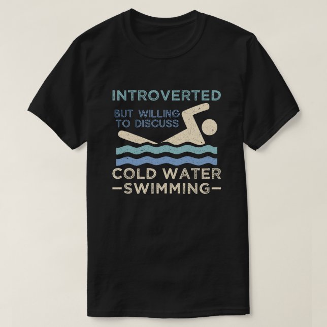 Camiseta Bañado de agua fría Introvert (Diseño del anverso)