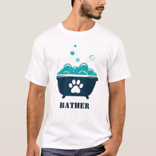 Camiseta 🛁 Bañador Salón de Aseo de Mascotas 🛁