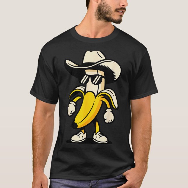 Camiseta Banana Art For Men Women Kids Yellow Fruit Lovers  (Anverso)