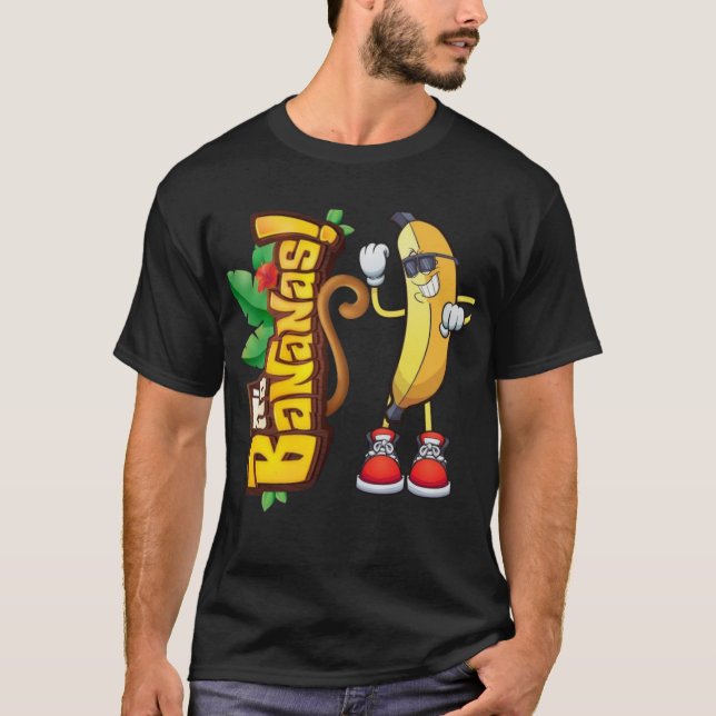 Camiseta Banana bailarina, graciosa personalizado bananera (Anverso)