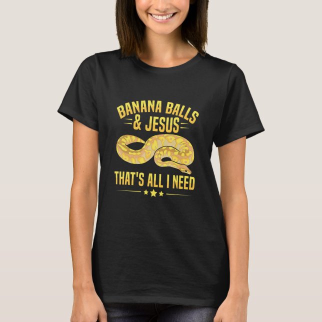 Camiseta Banana Ball Python for a Ball python breeder (Anverso)
