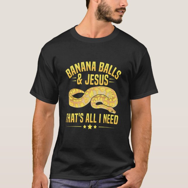 Camiseta Banana Ball Python for a Ball python breeder (Anverso)