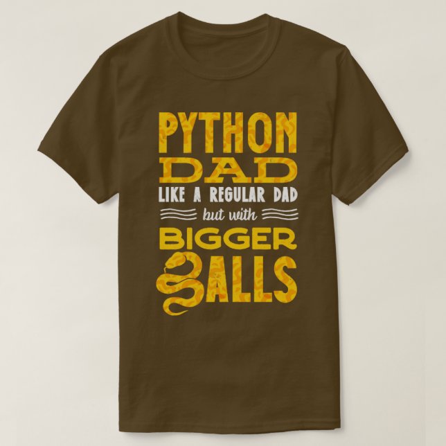 Camiseta Banana Ball Python Herpetólogo Python dad (Diseño del anverso)