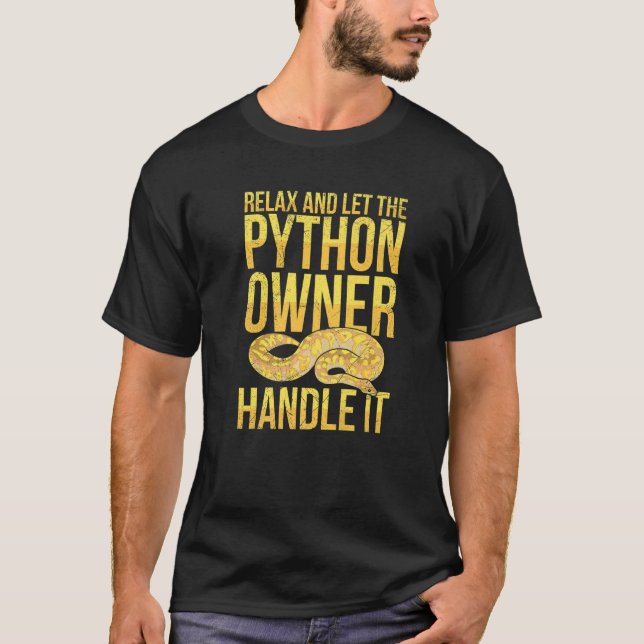 Camiseta Banana Ball Python para una especie de pitón de bo (Anverso)
