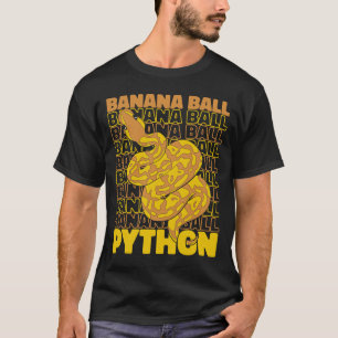 Camiseta Banana Ball Python Pythonidae Dueña de serpiente B