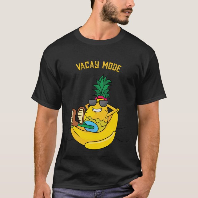 Camiseta Banana Bote Pineapple Vacay Mode (Anverso)
