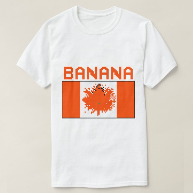 Camiseta Banana Canada Place Flag Meme Shirt   (Diseño del anverso)