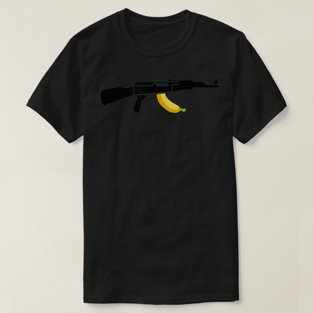 Camiseta Banana Clip Gun Lover Firearm lindo regalo diverti (Diseño del anverso)