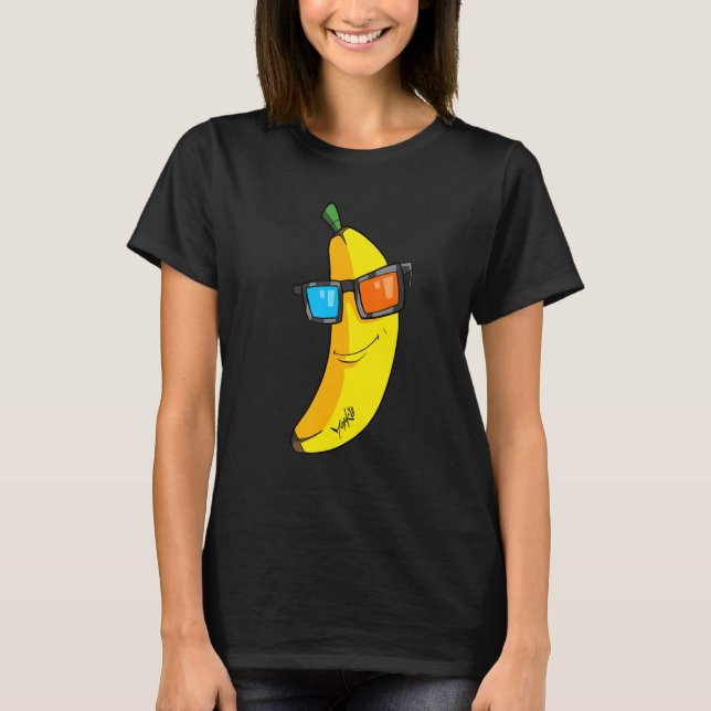 Camiseta Banana con gafas de sol Guay (Anverso)