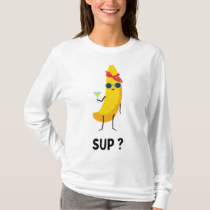 Camiseta Banana con gafas fruta vegetarianos vegetales bana