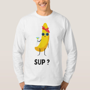 Camiseta Banana con gafas fruta vegetarianos vegetales bana