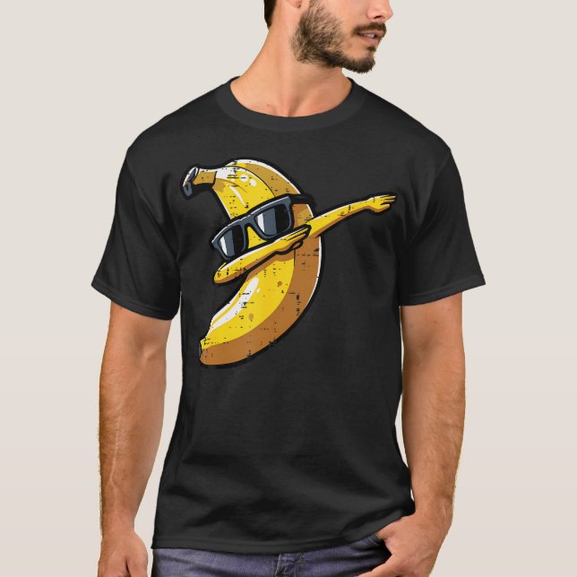Camiseta Banana Dab Sunglasses Cute Fruit Dance Boys Kids M (Anverso)