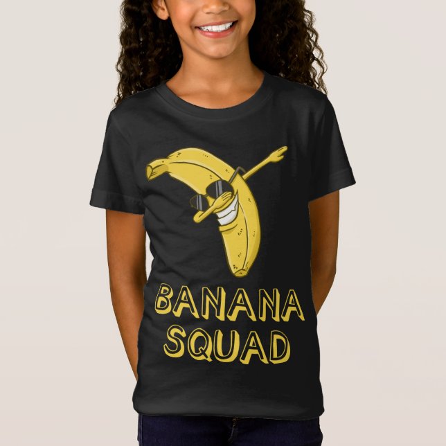 Camiseta Banana Dabbing Sungafas Sonriente Face Fruit Lover (Anverso)