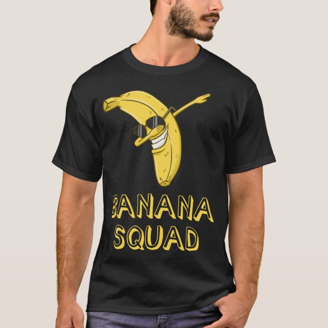 Camiseta Banana Dabbing Sungafas Sonriente Face Fruit Lover (Anverso)