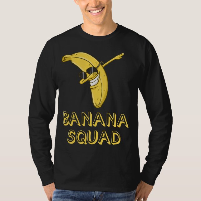 Camiseta Banana Dabbing Sungafas Sonriente Face Fruit Lover (Anverso)