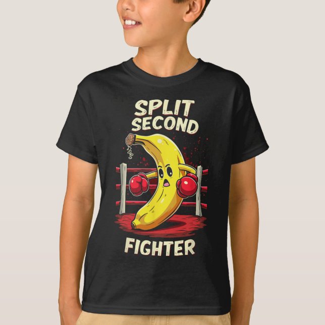 Camiseta Banana de boxeo Muay Thai Mma Fighter en Split (Anverso)