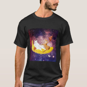 Camiseta Banana de cabalgar gato en galaxia