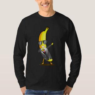 Camiseta Banana De Guay En Dab Con Frutas Bailando Y Vidrio
