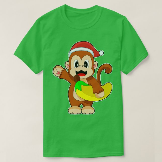 Camiseta Banana de los Navidades de monos (Diseño del anverso)