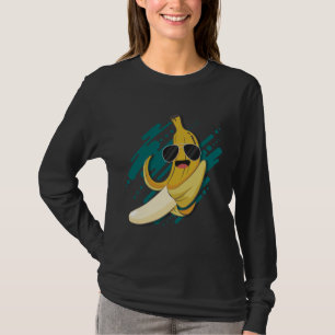 Camiseta Banana divertida con gafas de sol Potasio Healthy