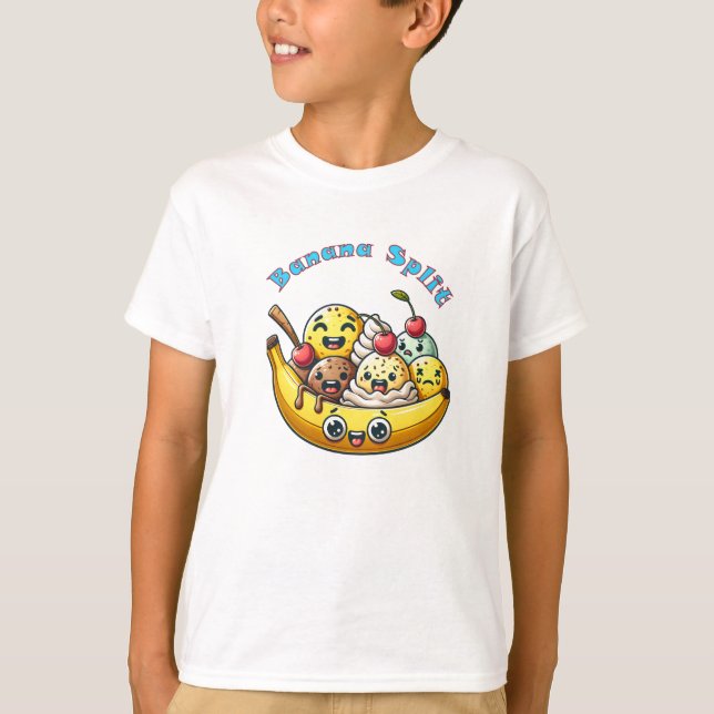 Camiseta Banana dividida divertida (Anverso)