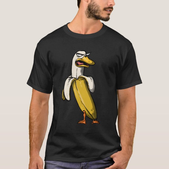 Camiseta Banana Duck Gracioso Loco (Anverso)
