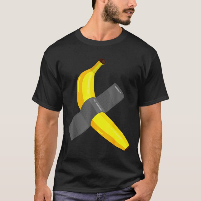 Camiseta Banana Duct Taped To Wall Art Christmas Pajama Nye (Anverso)