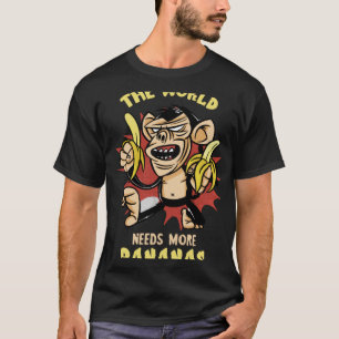 Camiseta Banana El Mundo Necesita Comida Vegan Frui Bana De