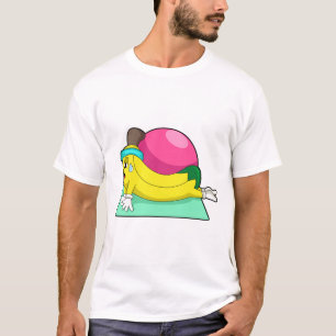 Camiseta Banana en el gimnasio del yoga