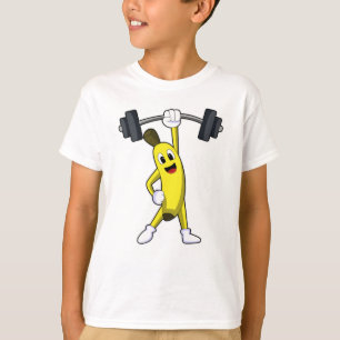 Camiseta Banana en entrenamiento de Fortaleza con Barbell