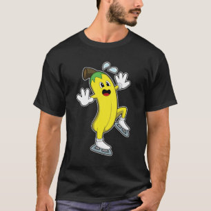 Camiseta Banana en patinaje sobre hielo con patines de hiel