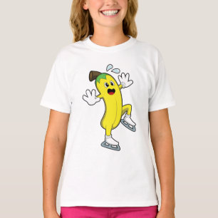 Camiseta Banana en patinaje sobre hielo con patines de hiel