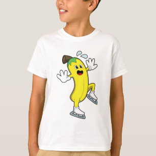 Camiseta Banana en patinaje sobre hielo con patines de hiel