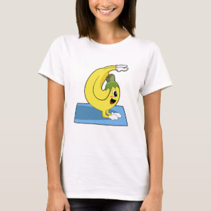 Camiseta Banana en yoga en alfombra de yoga