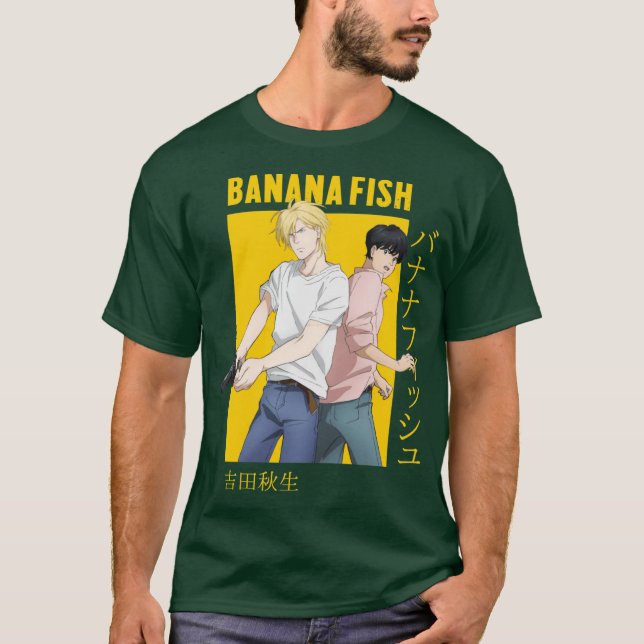 Camiseta Banana Fish Ash Lyn Eiji Okumura Card Anime family (Anverso)