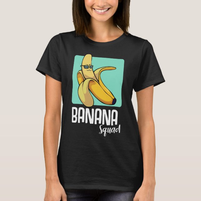 Camiseta Banana Funny Fruit Lover Tropical Yellow Friends (Anverso)