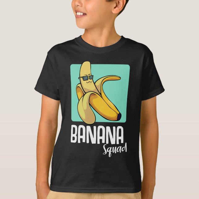 Camiseta Banana Funny Fruit Lover Tropical Yellow Friends (Anverso)