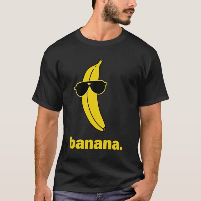 Camiseta Banana Gafas de sol divertida Guay Banana (Anverso)