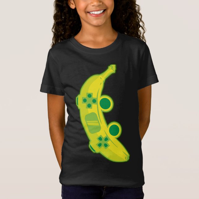 Camiseta Banana Game Controller Gamer Fruit Food Technology (Anverso)
