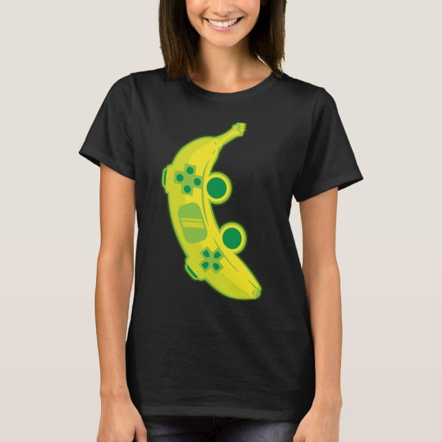 Camiseta Banana Game Controller Gamer Fruit Food Technology (Anverso)