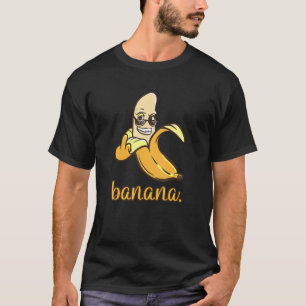 Camiseta Banana Guay con gafas de sol Bananas de dedo medio