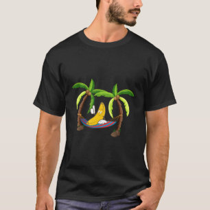 Camiseta Banana Hammock Tropical Beach Hawai Fruto
