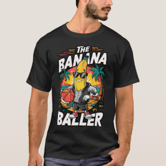 Camiseta Banana Jugando Basketball Fruit Lover Baloncesto P