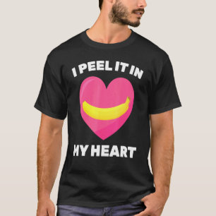 Camiseta Banana Lo Pedo En Mi Vega Vegetariana Corazón