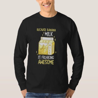 Camiseta Banana Milk Awesome Vegan Food Summer Fruit Vegeta